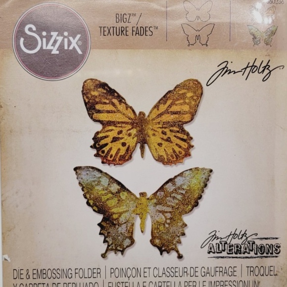 Tim Holtz 660236 Butterfly Duo Die Sizzix - Picture 4 of 4